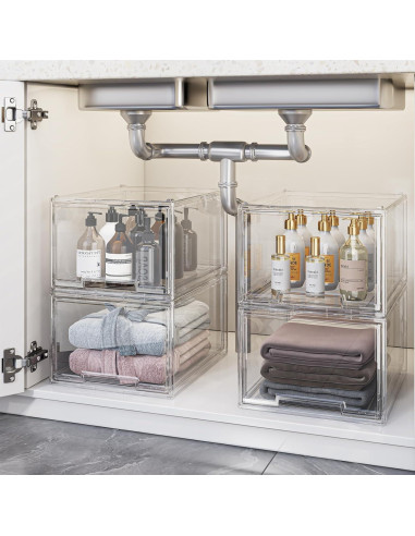 Organizador de Cajones Apilables ZHAIXIAONIAN 2 Paquetes 36.1x26.9cm