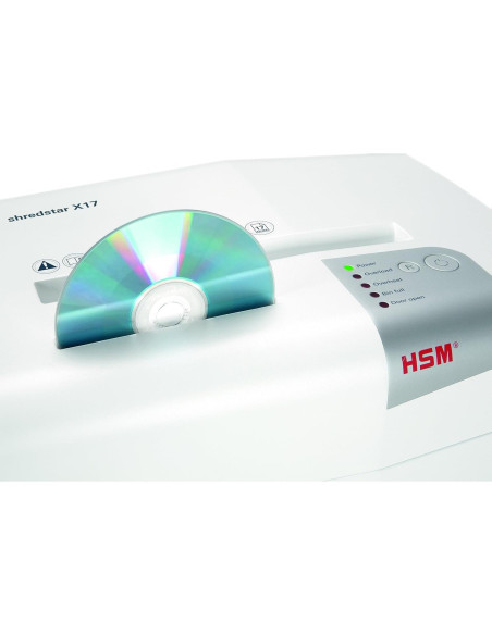Destructora de papel HSM Shredstar X17, 17 hojas, P-4, 26.1L