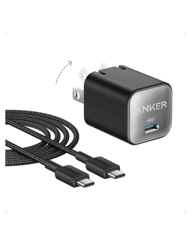 Cargador Anker Nano 30W USB-C Rápido para iPhone 16/17