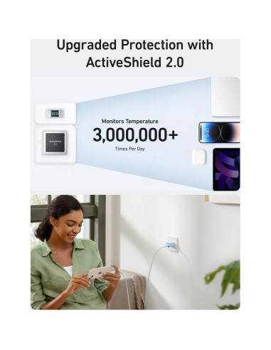 Cargador Anker Nano 30W USB-C Rápido para iPhone 16/17