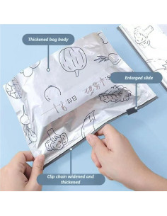 Bolsas de Almacenamiento Reutilizables Statidom 10pcs 23x17cm 2