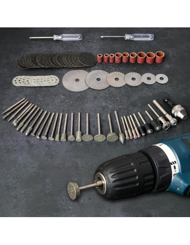 Kit de Accesorios para Herramienta Rotativa HOMEIDOL 76PCS