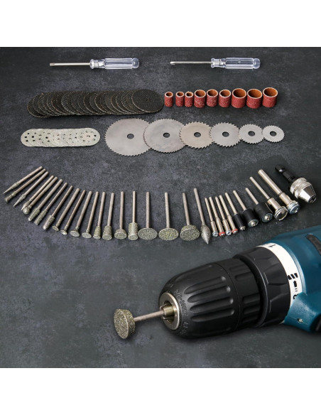 Kit de Accesorios para Herramienta Rotativa HOMEIDOL 76PCS