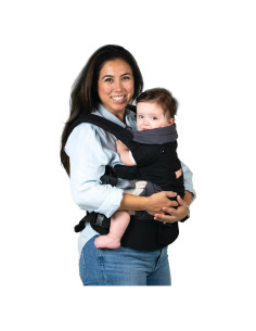 Portabebés 3-en-1 Baby Trend Caleo Algodón Abrazo Medianoche