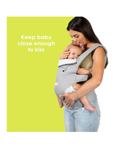 Portabebés 3-en-1 Baby Trend Caleo Algodón Abrazo Medianoche 2