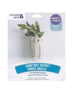 Kit de Macramé Honeybee Basket Leisure Arts para Adultos