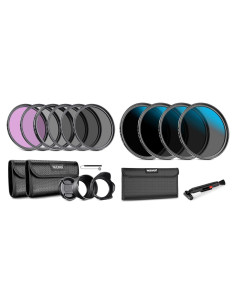 Kit de Filtros ND 72mm Neewer para Cámaras DSLR - UV, CPL, FLD