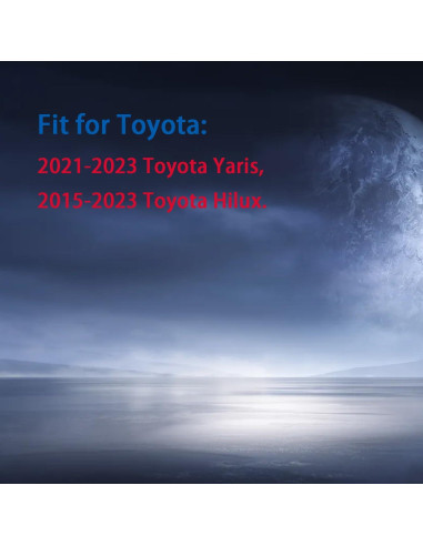 Cubierta de Llave Toyota Yaris Hilux 2015-2023 - Silicona Negra