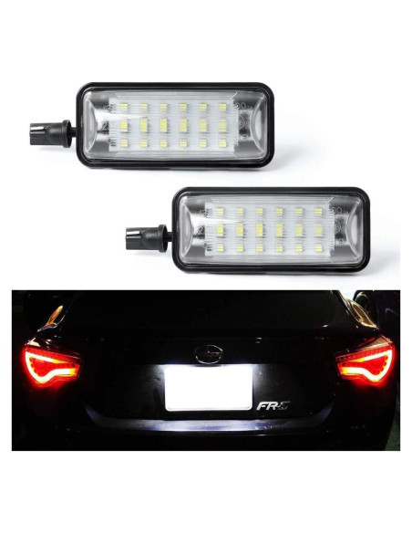 Gempro Luces LED de Placa de Licencia 2-Pack para Toyota/Subaru