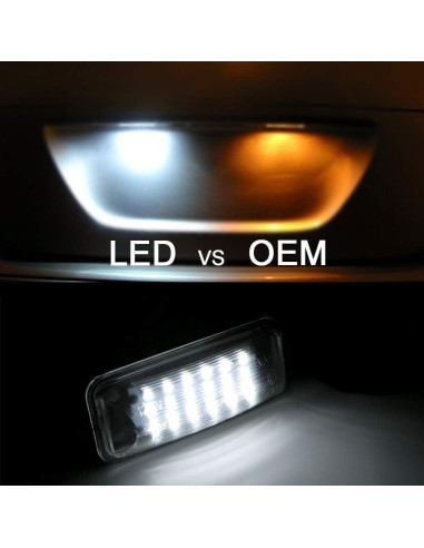 Gempro Luces LED de Placa de Licencia 2-Pack para Toyota/Subaru