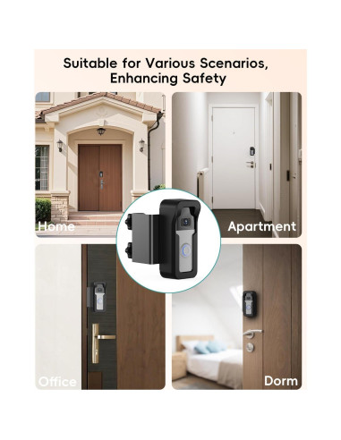 Soporte Anti-Robo ZUMIMALL para Timbre de Video Sin Taladro