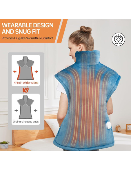 Almohadilla Térmica Eléctrica HP01 Grande 63.5x94cm 5 Niveles