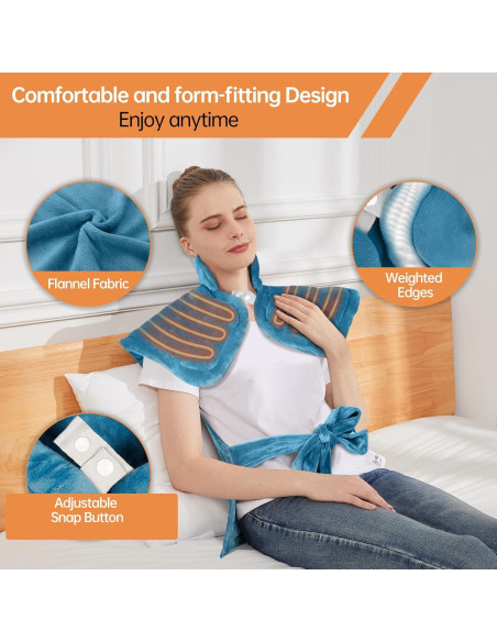 Almohadilla Térmica Eléctrica HP01 Grande 63.5x94cm 5 Niveles