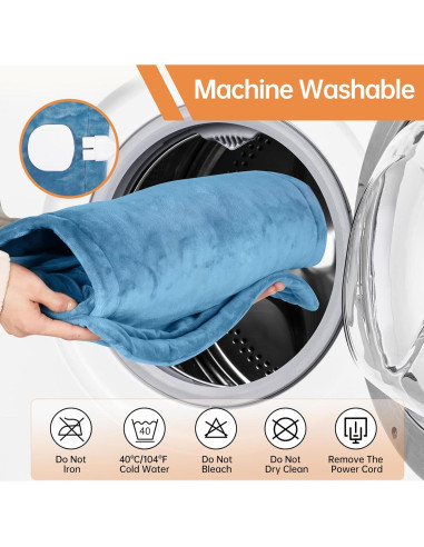 Almohadilla Térmica Eléctrica HP01 Grande 63.5x94cm 5 Niveles