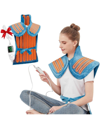 Almohadilla Térmica Eléctrica HP01 Grande 63.5x94cm 5 Niveles