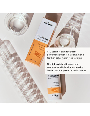 Suero Facial Antioxidante Stratia C+C 15% Vitamina C 29.57 ml