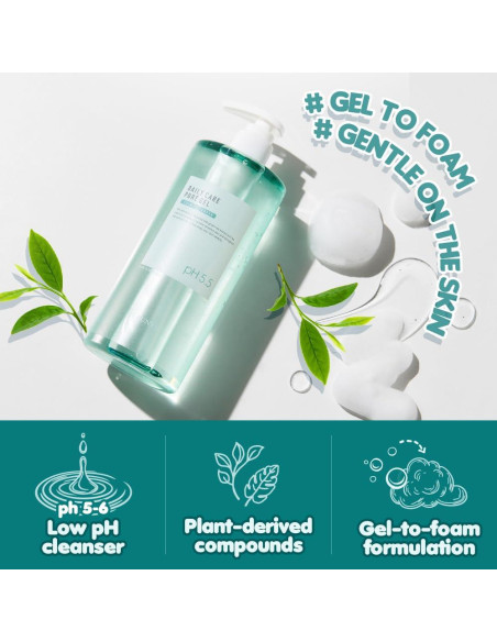 Gel Espuma Limpiadora EUNYUL 511 ml pH 5.5 para Lavado Facial