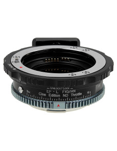 Adaptador de lente Fotodiox ND Throttle Cine para Canon EF