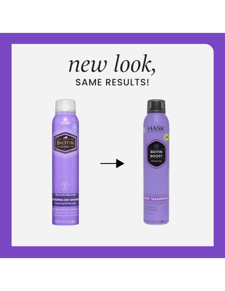 Champú Seco HASK Biotin Boost 230 g - Volumen y Fortalecimiento