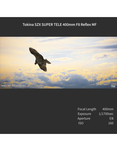 Lente Telefoto Tokina SZX 400mm F8 Reflex MF Micro 4/3