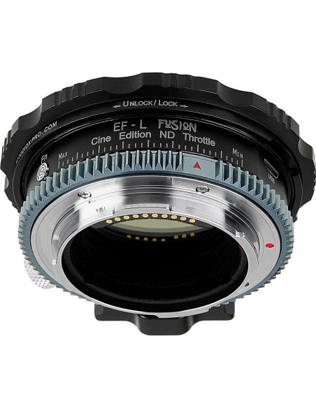 Adaptador de lente Fotodiox ND Throttle Cine para Canon EF