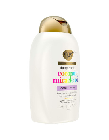 Acondicionador OGX Extra Fuerte 384 ml - Reparador de Daños con Aceite de Coco