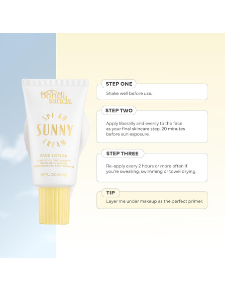 Crema Solar Facial Bondi Sands SPF 60 Hidratante 50 ml