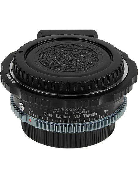 Adaptador de lente Fotodiox ND Throttle Cine para Canon EF