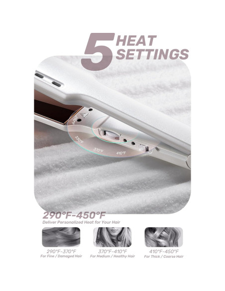 Plancha de Pelo ROSILY Titanio Nano 1.75" (4.45 cm) Ajustable Plancha de Pelo ROSILY Titanio Nano 1.75" (4.45 cm) Ajustable