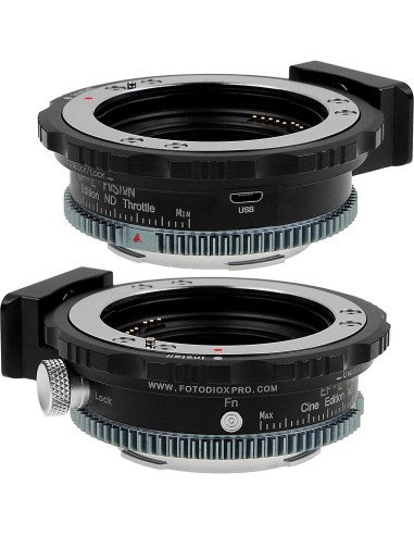 Adaptador de lente Fotodiox ND Throttle Cine para Canon EF