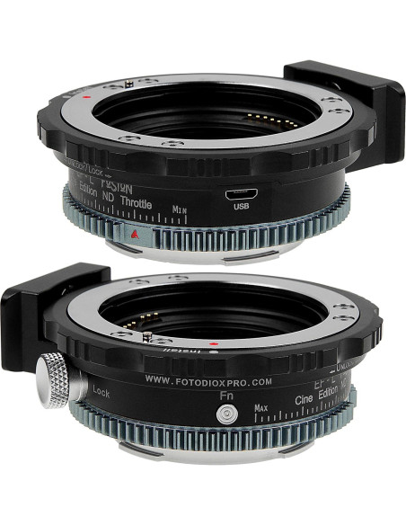 Adaptador de lente Fotodiox ND Throttle Cine para Canon EF