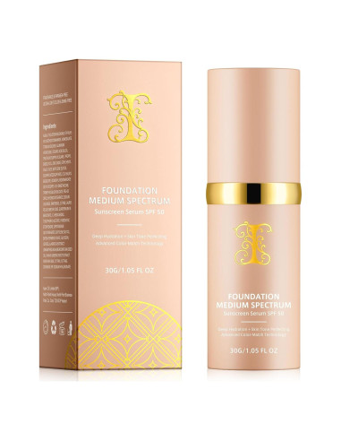 Base 4 en 1 WLCTJIAYOU SPF 50+, Hidratante y Ligera 30g