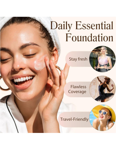 Base 4 en 1 WLCTJIAYOU SPF 50+, Hidratante y Ligera 30g