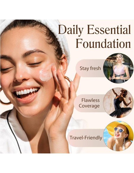 Base 4 en 1 WLCTJIAYOU SPF 50+, Hidratante y Ligera 30g