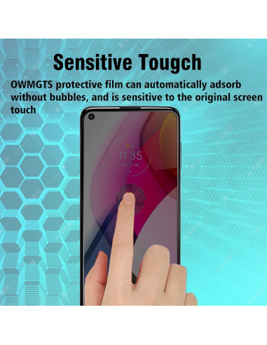 Protector de Pantalla Privado 2 Pcs para Motorola G Stylus 2021