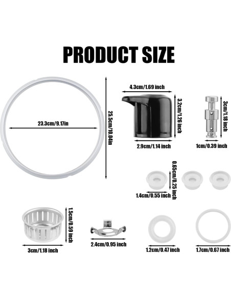 Juego de Piezas de Repuesto BOXOB para Instant Pot Duo 8 Qt