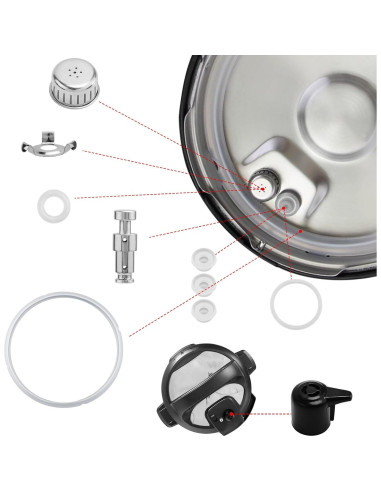 Juego de Piezas de Repuesto BOXOB para Instant Pot Duo 8 Qt