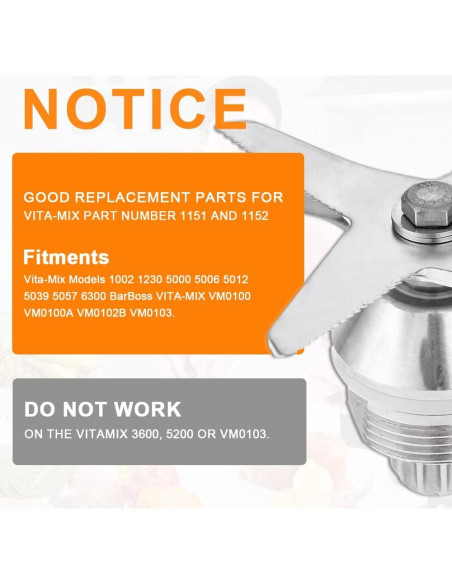 Cuchilla de Licuadora Húmeda Hicello 6 Cuchillas Acero Inoxidable