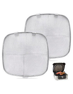 Paquete de 2 Escudos Antisalpicaduras Acero Inoxidable Ninja Foodi