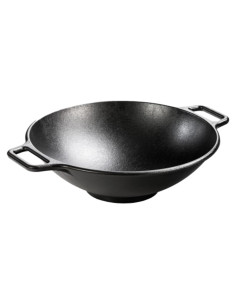 Mini Wok de Hierro Fundido Lodge L9MW 22.86 cm Negro