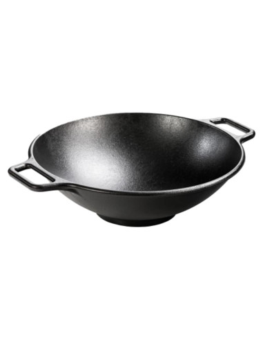 Mini Wok de Hierro Fundido Lodge L9MW 22.86 cm Negro