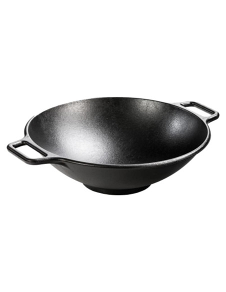 Mini Wok de Hierro Fundido Lodge L9MW 22.86 cm Negro