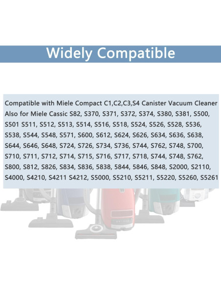 Manguera Plástica Curva Gleway 33cm Compatible Miele S2110 C1 C2 C3