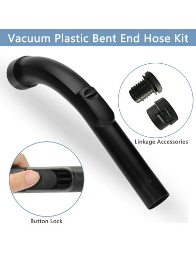 Manguera Plástica Curva Gleway 33cm Compatible Miele S2110 C1 C2 C3