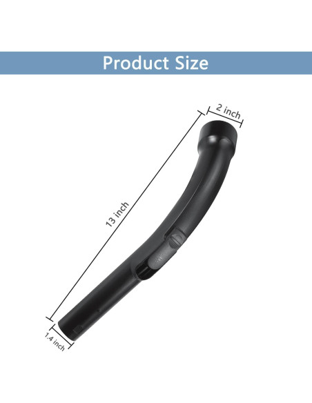 Manguera Plástica Curva Gleway 33cm Compatible Miele S2110 C1 C2 C3