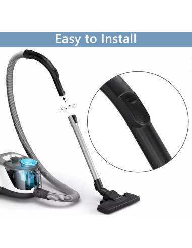 Manguera Plástica Curva Gleway 33cm Compatible Miele S2110 C1 C2 C3