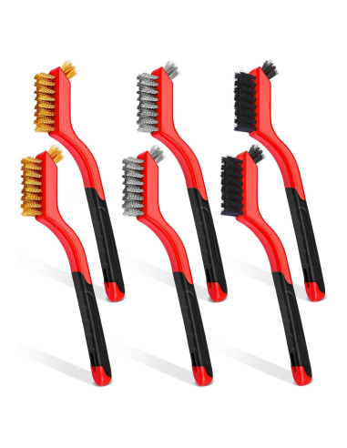 Juego de Cepillos de Alambre TOSEERY 6 Piezas para Limpieza