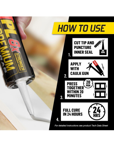 Adhesivo de Construcción Loctite PL Premium 295 ml Poliuretano