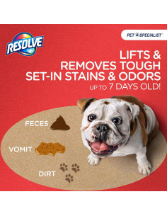 Limpiador de Alfombras Resolve Especialista en Mascotas 2x650ml 2