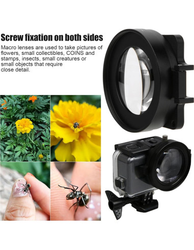 Filtro de Lente Macro 58mm Oumij1 16X para Cámara de Acción 8